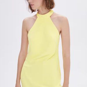 Mango Halter Neck Open Back Dress